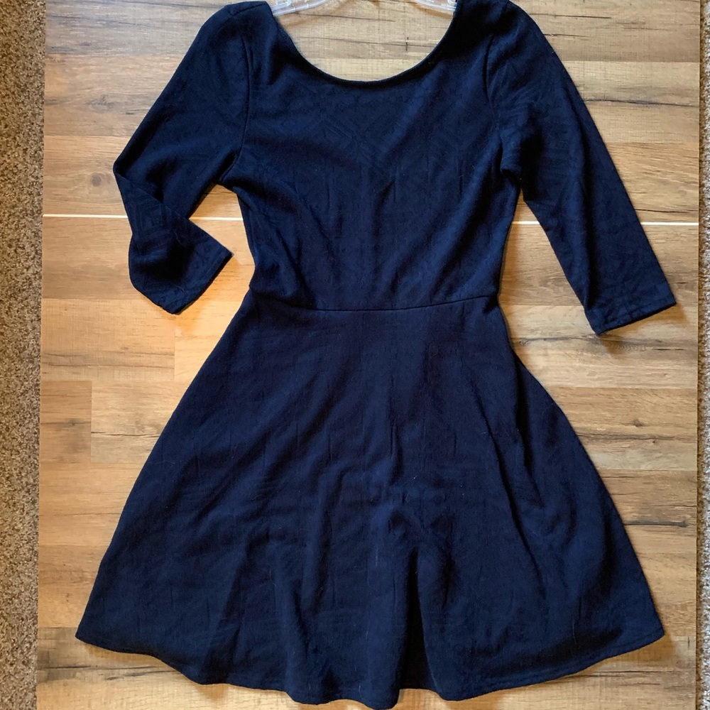 Junior navy dress